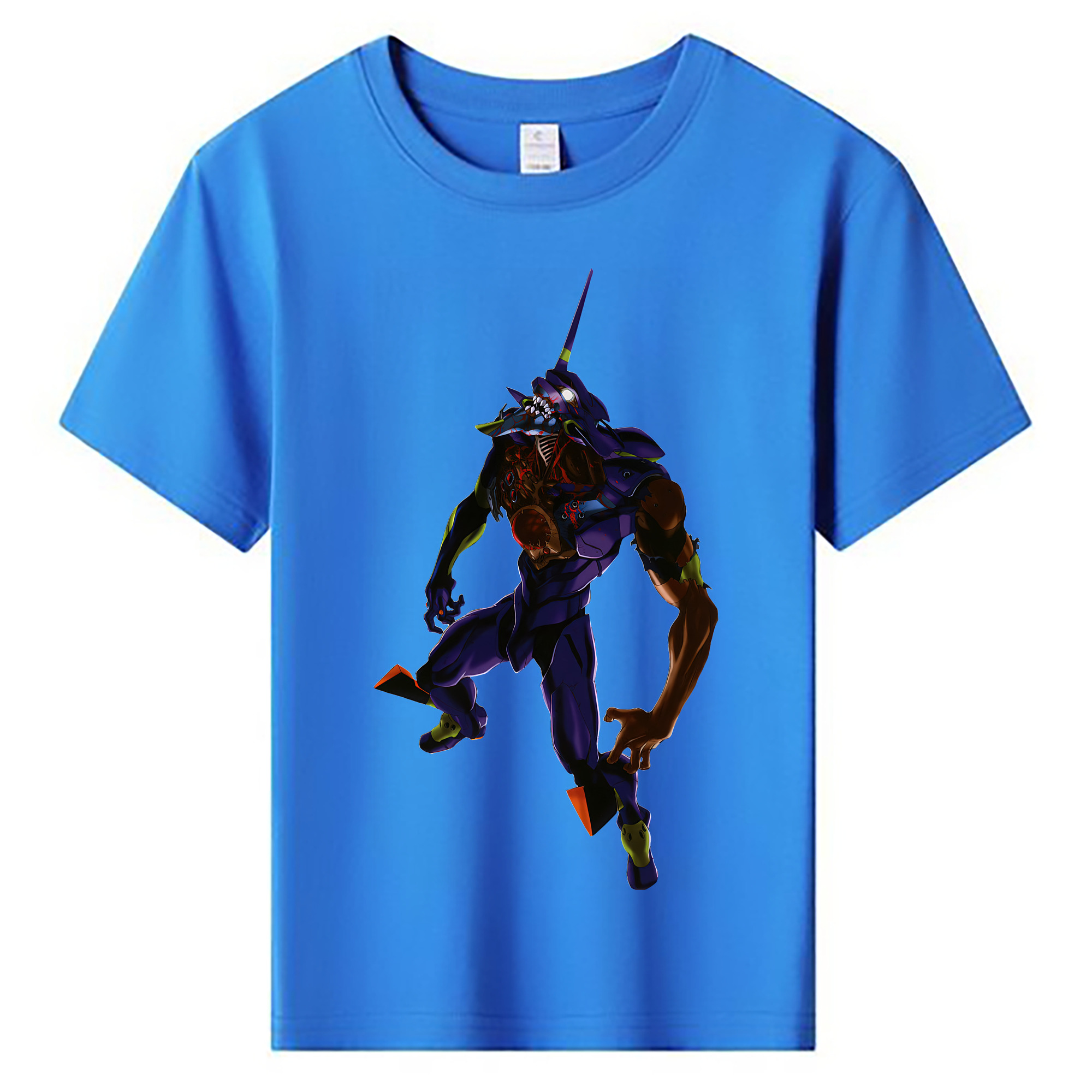 （画像用） EVA 新世紀エヴァンゲリオン 綿100％キッズTシャツ（フロントプリント）